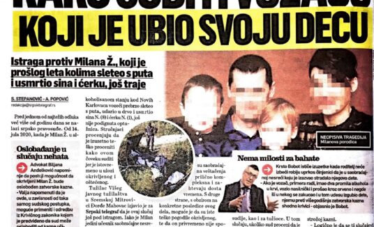 Srpski Telegraf | Advokat Biljana Anđelković o slučaju teške saobraćajne nezgode kod Novih Karlovaca