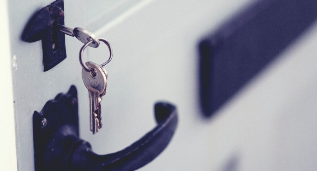 Key in doorlock
